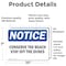 Signmission Conserve The Beach Stay Off The Dunes, 10 in W x Rectangle, Vinyl Decal OS-2PACK-NS-D-710-L-10791 - alternate 5